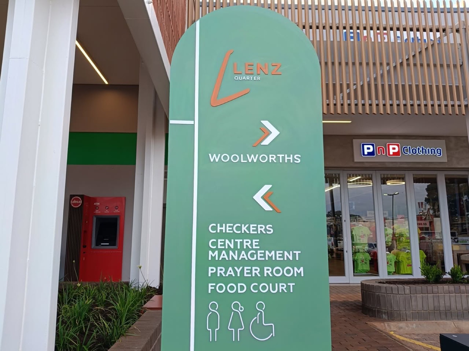 Tenant directory at Lenz Quarter in Lenasia