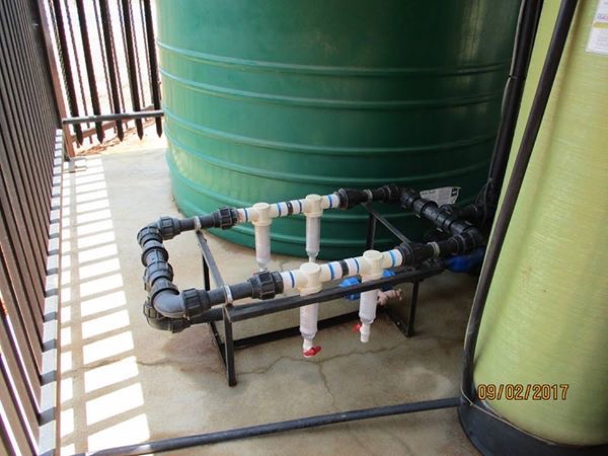 Filtration plant detail